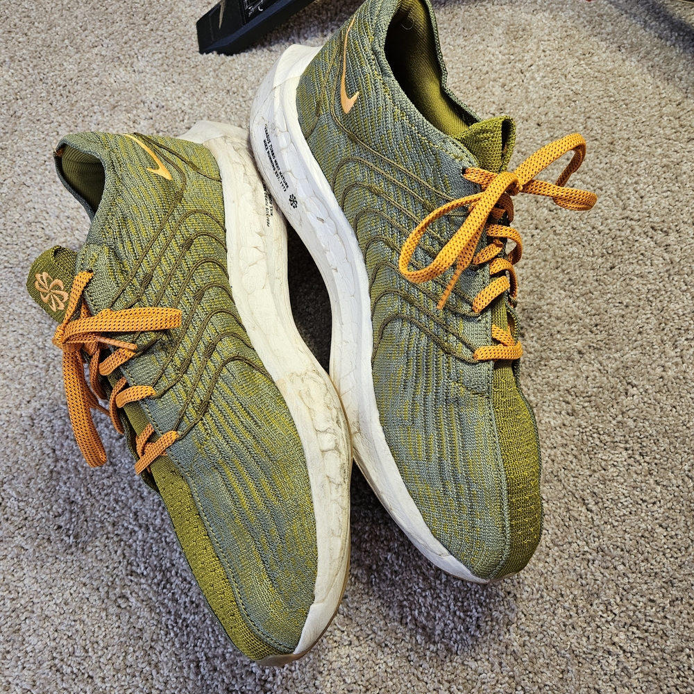 Nike Mens Pegasus Turbo Next Nature Moss Green ZOOMX Running Shoes sz 12 - Picture 3 of 16